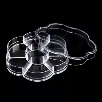 7 сеток ящик для хранения дизайна ногтей сливы форма стразы кристалл ювелирные изделия подвески макияж украшения органайзер инструмент