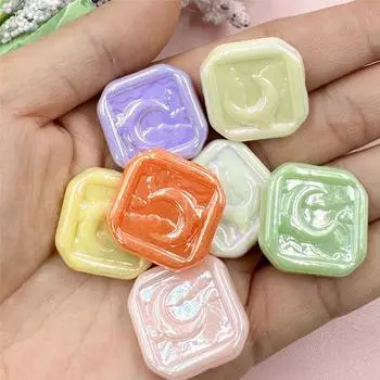 7 шт. 23*22,5 мм бусины «Облако Луна» DIY Изготовление ювелирных изделий акриловый материал ручной работы модные аксессуары для украшений для волос «сделай сам» разноцветный