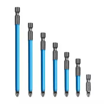 7 шт. 25-150 мм противоскользящие электрические магнитные отвертки Phillips, набор инструментов