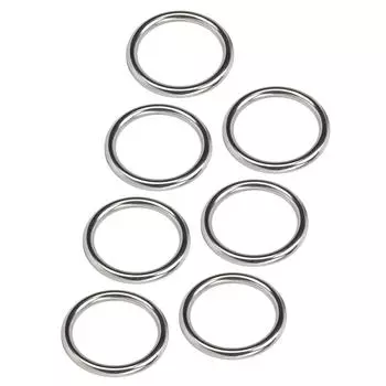 7 шт. 304 нержавеющая сталь металлическое уплотнительное кольцо водонепроницаемое нержавеющее бесшовное сварное круглое уплотнительное кольцо для 7x50MM