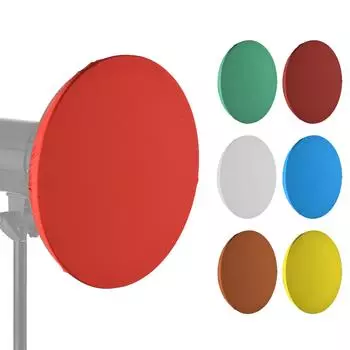 7 шт., 55 см, ткань для абажура, мягкий чехол для рассеивателя 42cm разноцветный