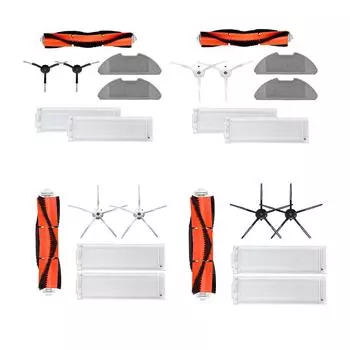 7 шт./5 шт. сменные фильтры для Mijia Mop 2 Lite/2 Pro, детали для пылесоса, аксессуары, боковые щетки для Mijia MJSTL/MJST1S/MJST1SHW 5PCS белый