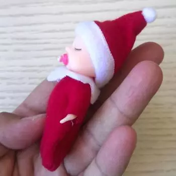 7 шт. 7 см рождественские эльфы-младенцы с куклами, подвижные руки и ноги, аксессуары для кукольного дома, куклы-эльфы красный