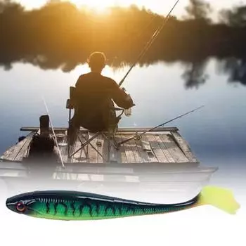 7 шт. 9 см/5,6 г искусственная жесткая приманка 3D Fisheye Duck Palm Angling T Tail Fish Gear приманка для наружной рыбалки зелёный
