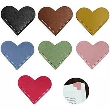 7 шт. Брендовые кожаные закладки для монет Книжные аксессуары Закладки ручной работы Кожаные закладки Симпатичные закладки Подарки для детей Женщины Чтение Amat