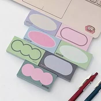 7 шт. Цветочные чернила ретро серии, мини-кирпичный милый студенческий блокнот, бумага для планирования учебных заметок, липкая бумага, всего 700 листов 7pcs