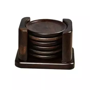 7 шт. Деревянные круглые подставки под напитки, чай, кофе, кружка для пива, бокал для вина с держателем, принадлежности для бара, кухонные столовые принадлежности M