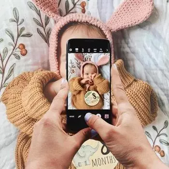 7 шт. детские карточки с вехами на месяц, прочная деревянная сувенирная карта с гладкой поверхностью для запечатления драгоценных моментов 7pcs