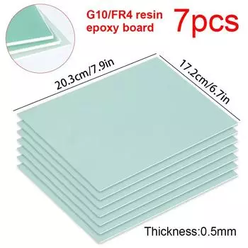 7 шт. DIY G10/FR4 эпоксидная пластина-изолятор плата 3D принтер 0,5 мм для 3D печати для 3,2 В 280 Ач 320 Ач 90 Ач Lifepo4 аккумуляторная батарея