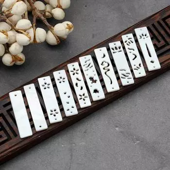 7 шт. древняя китайская подвеска в виде ракушки с полой резьбой различных узоров в форме ракушки длинное ожерелье «сделай сам» браслет красная веревка тканые ювелирные изделия аксессуары ханьфу 7pcs