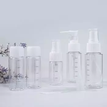 7 шт. гель для душа косметический контейнер крем для лица туалетные принадлежности органайзер дорожные принадлежности 7pcs