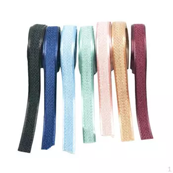 7 шт./компл., 1 ярд, двойная лента для подарочной упаковки, изготовления бантов для волос, украшения одежды, ширина 1 см