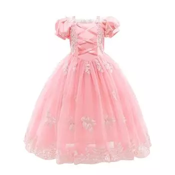 7 шт./компл., аксессуары, детские костюмы для косплея, платья для ролевых игр в стиле аниме, одежда для выступлений, праздничные костюмы 130 розовый