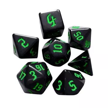 7 шт./компл. D12 D20 D4 D6 D8 D10 для настольной игры TRPG DND игральные кости DND многогранные игральные кости