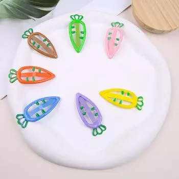 7 шт./компл. детские заколки для волос морковка головной убор конфеты однотонные заколки аксессуары милый головной убор принцесса головной убор заколка для волос разноцветный