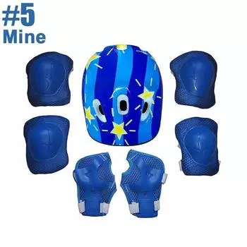7 шт./компл., детский защитный шлем для мальчиков и девочек, набор наколенников для катания на роликовых коньках, детский велосипедный скутер, шлем, защита, защита