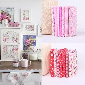 7 шт./компл. хлопчатобумажная ткань DIY материал для шитья и рукоделия аксессуары для ткани синий