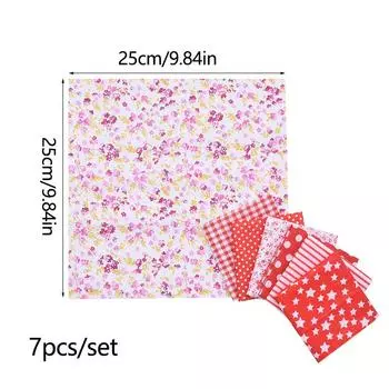 7 шт./компл. хлопчатобумажная ткань DIY материал для шитья и рукоделия аксессуары для ткани синий