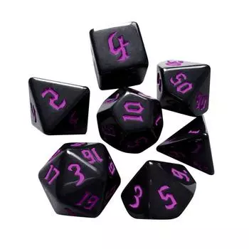 7 шт./компл. подарок D4 D6 D8 D10 7-Die игровые кости настольная игра DND кости многогранные кости