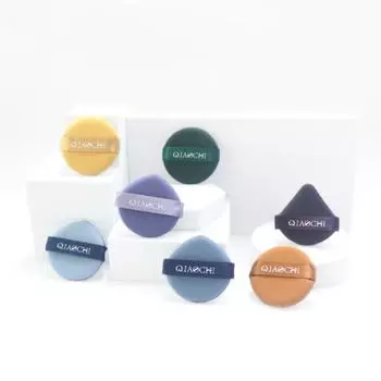 7 шт./компл. пуховка на воздушной подушке, мягкая влажная и сухая большая медведица, дизайн, инструменты для макияжа, двусторонний набор пуховок для салона 7pcs