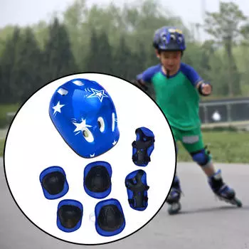 7 шт./компл. велосипедный шлем, дышащая кепка, легкий велосипедный шлем для катания на роликовых коньках, скейтборд