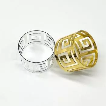 7 шт. Круглые держатели для салфеток, набор колец, персонализированные украшения для праздничного ужина