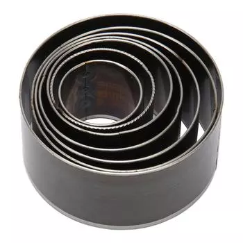 7 шт. Круглый дырокол для кожи 0,79–1,97 дюйма, резак из высокоуглеродистой стали для ремня кошелька