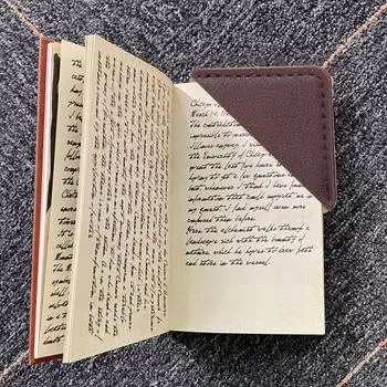 7 шт. квадратная закладка из искусственной кожи в стиле ретро, квадратная закладка для книг ручной работы