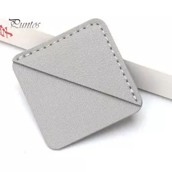 7 шт. квадратная закладка из искусственной кожи в стиле ретро, квадратная закладка для книг, аксессуары для книг ручной работы, зажимы для страниц разноцветный