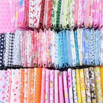 7 шт. набивная ткань стеганая ткань цветочная хлопковая ткань для пэчворка для рукоделия швейные принадлежности для рукоделия 25x25cm красный