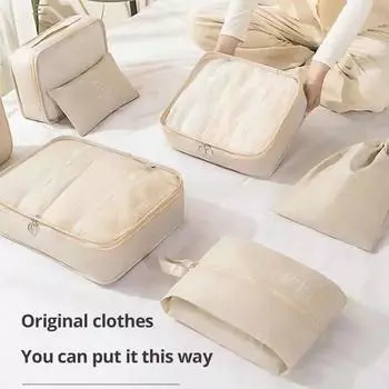7 шт./набор дорожная сумка для хранения багажа сумка для хранения комплект одежды чемодан одежда нижнее белье ожидание производства отделка упаковка