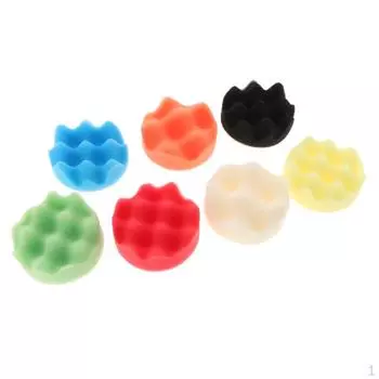 7 шт., набор губчатых подушечек для полировки автомобиля, буфер для полировки автомобиля, 75x30 мм