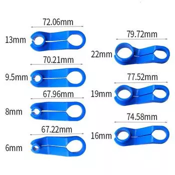 7 шт., набор инструментов для отсоединения топливной линии переменного тока, инструменты для удаления линии охладителя трансмиссионного масла 1/4-7/8 синий