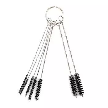 7 шт./набор Спрей для чистки отверстий игл Аэрограф Тату Чистка отверстий Кисть Инструмент one size