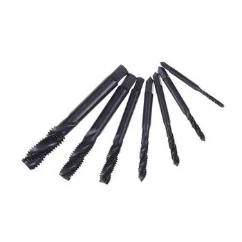7 шт., набор сверл для метчика с резьбой из быстрорежущей стали с метрической резьбой M3 M4 M5 M6 M8 M10 M12