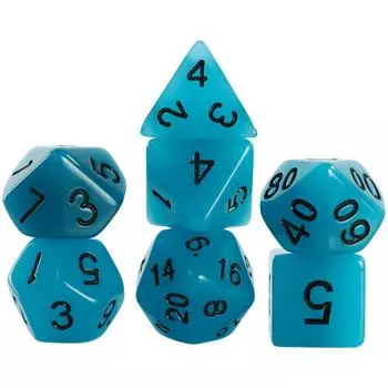 7 шт./набор светящихся игральных костей DND многогранные игральные кости для настольных игровых костей KTV Club Pub Entertainment фиолетовый