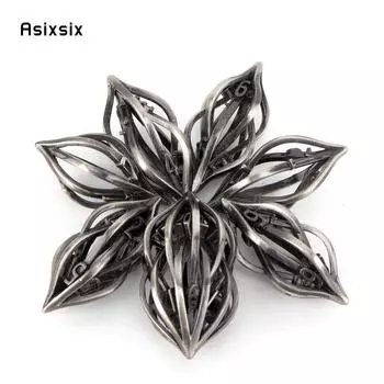 7 шт., овальные металлические кубики с серебряным цветком, набор полых металлических многогранных кубиков, подходящий для ролевой игры, настольной игры, карточной игры разноцветный