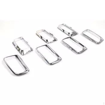 7 шт. Передние кольца решетки вставляются в отделку, заменяют 68109865AA, высокопроизводительные автомобильные аксессуары для Silvery