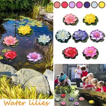 7 шт. плавающий цветок искусственная кувшинка плавающая LOtus LOtu-s Water LIlys