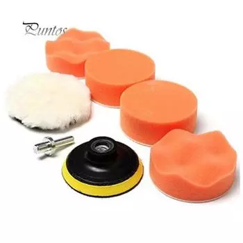 7 шт. полировальный диск для авто полировки комплект дисков для полировки автомобиля адаптер для дрели