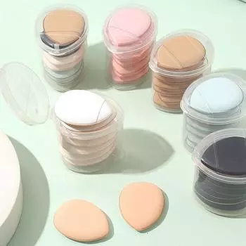 7 шт., профессиональные косметические подушечки мини-размера, 7 шт., консилер, тональный крем, пуховка для пальцев, набор губок для макияжа, инструмент для красоты разноцветный