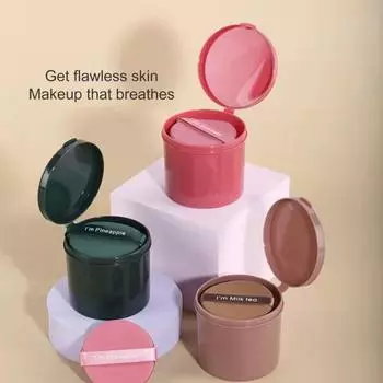 7 шт. пуховка для влажного и сухого использования, инструмент для макияжа круглой формы, гидрофильная нелатексная подушечка для профессионального использования Round розовый