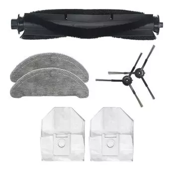 7 шт. роликовая основная щетка швабры салфетки пылесборники боковая щетка для Xiaomi ROIDMI EVE Plus аксессуары для робота-пылесоса
