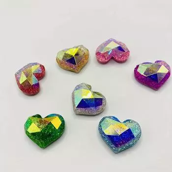 7 шт. симпатичных блестящих магнитов на холодильник в форме сердца - декоративные для кухонь, офисных досок, шкафчиков и посудомоечных машин