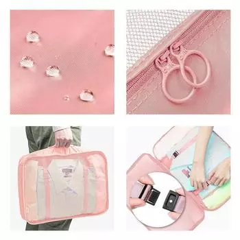 7 шт. складной дорожный органайзер сумки для хранения гардероб куб чемодан упаковочный набор для хранения багажа одежда коробка для обуви