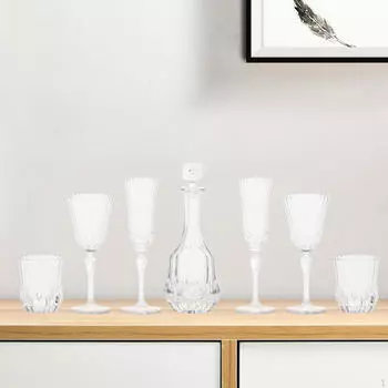 7 шт. стаканов для напитков Dollhouse для украшения столовой темно-зеленого