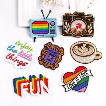 7 шт./упак. гладильные нашивки с утюгом для одежды, термоклеевые нашивки