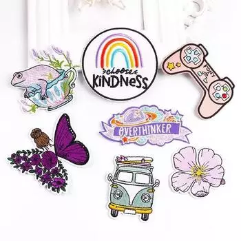 7 шт./упак. нашивки для курток, железные нашивки для одежды