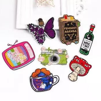 7 шт./упак. плавкие нашивки для курток, железные нашивки для одежды