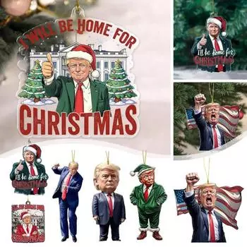 7 шт. забавные подвески с персонажами рождественские украшения с шнурком легко повесить подвески на рождественскую елку украшение для зеркала заднего вида 7pcs